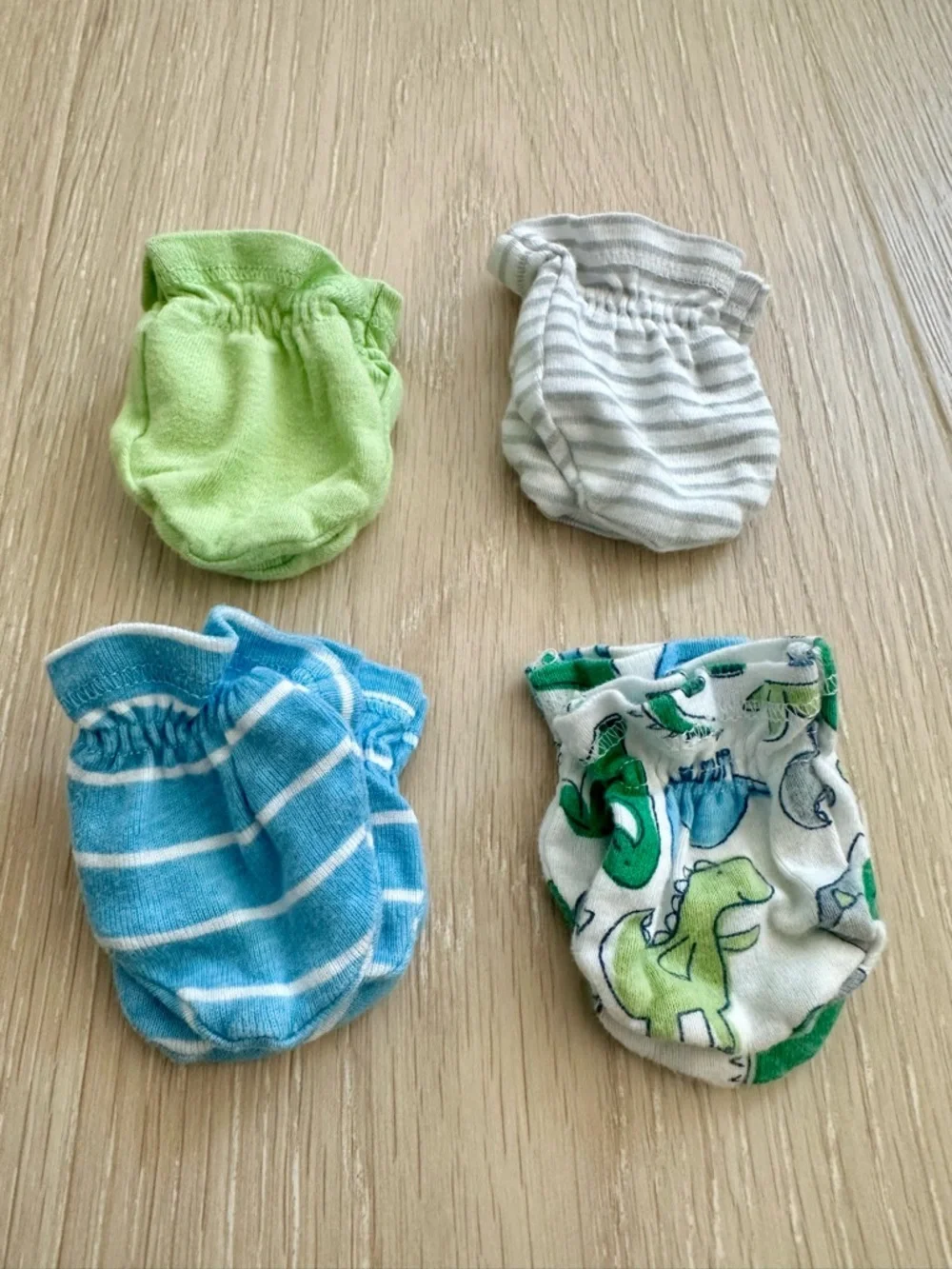 Gerber Set of 4 Baby Mittens 3M Multicolored